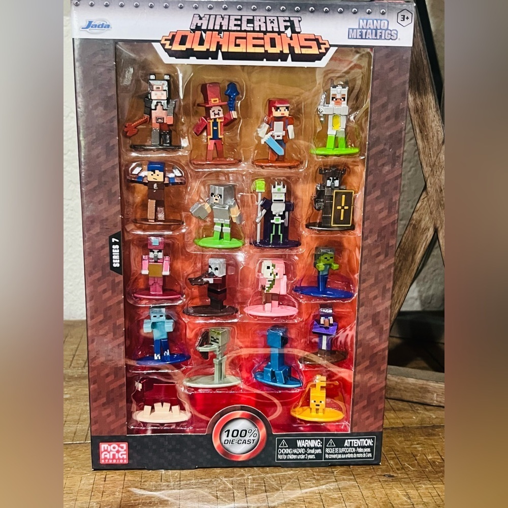 Minecraft Jada Toys Nano Metalfigs Minecraft Die-Cast Figures 1.65" 20-Pack